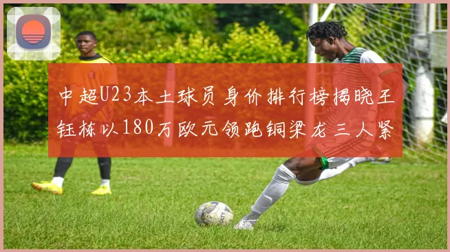 中超U23本土球员身价排行榜揭晓王钰栋以180万欧元领跑铜梁龙三人紧随其后